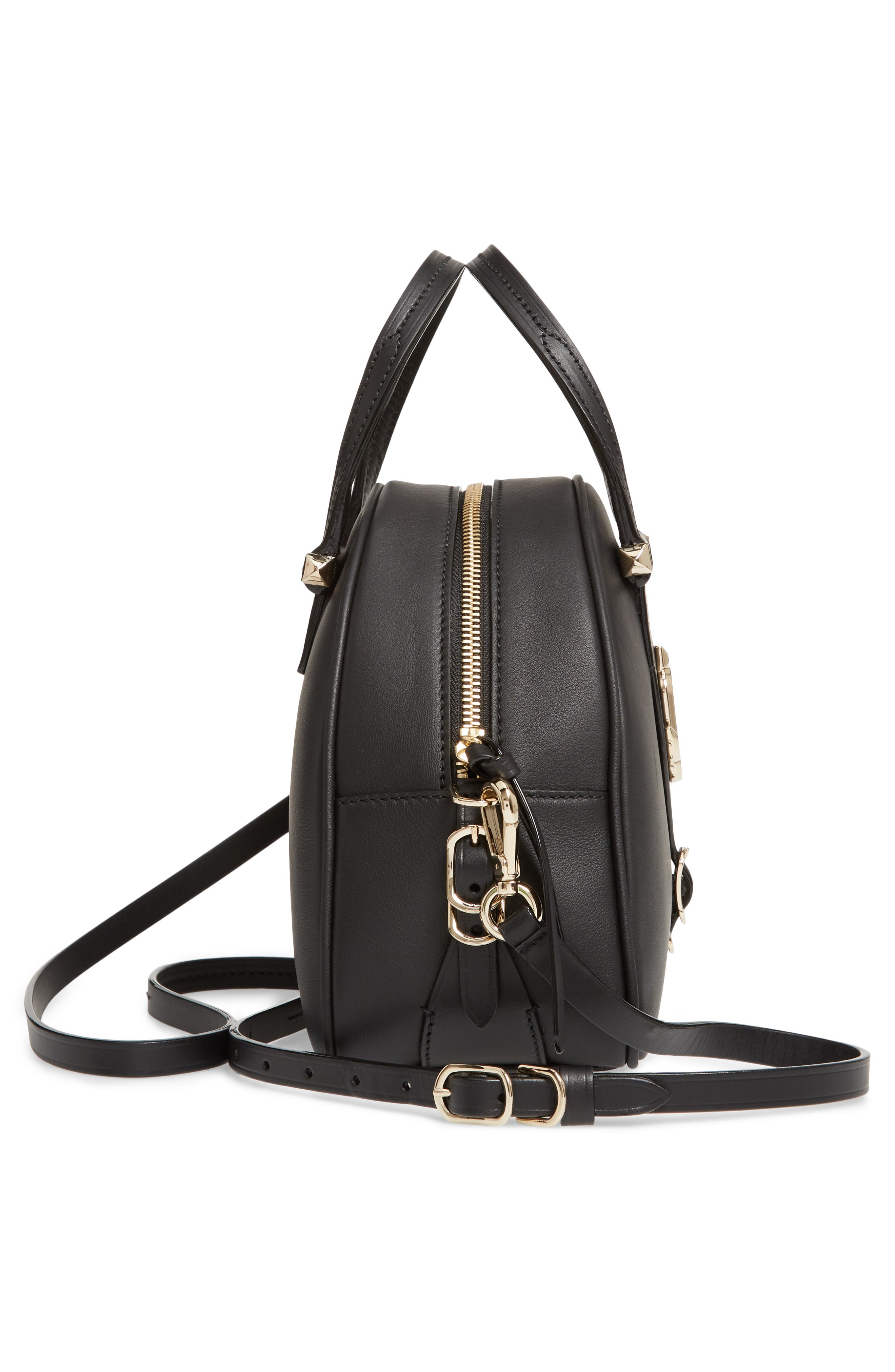 Jimmy Choo Varenne Leather Crossbody Bag, Alternate, color, 