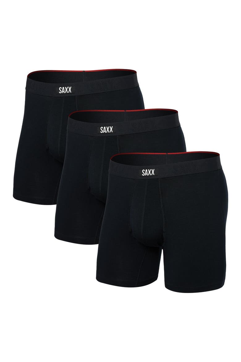 Assorted 3-Pack Vibe Xtra Super Soft Boxer Briefs, Main, color, BLACK