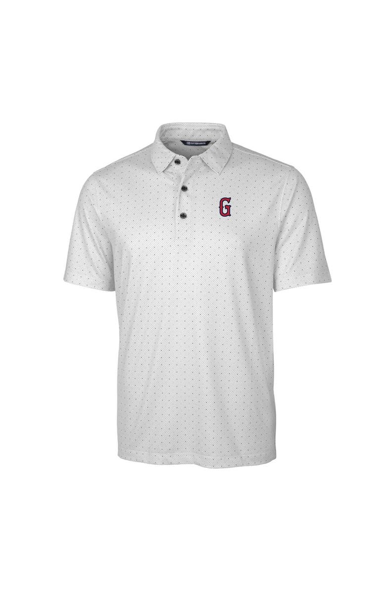 Cutter & Buck Men's Cutter & Buck  Charcoal Greenville Drive Big & Tall DryTec Pike Double Dot Print Stretch Polo, Alternate, color, 