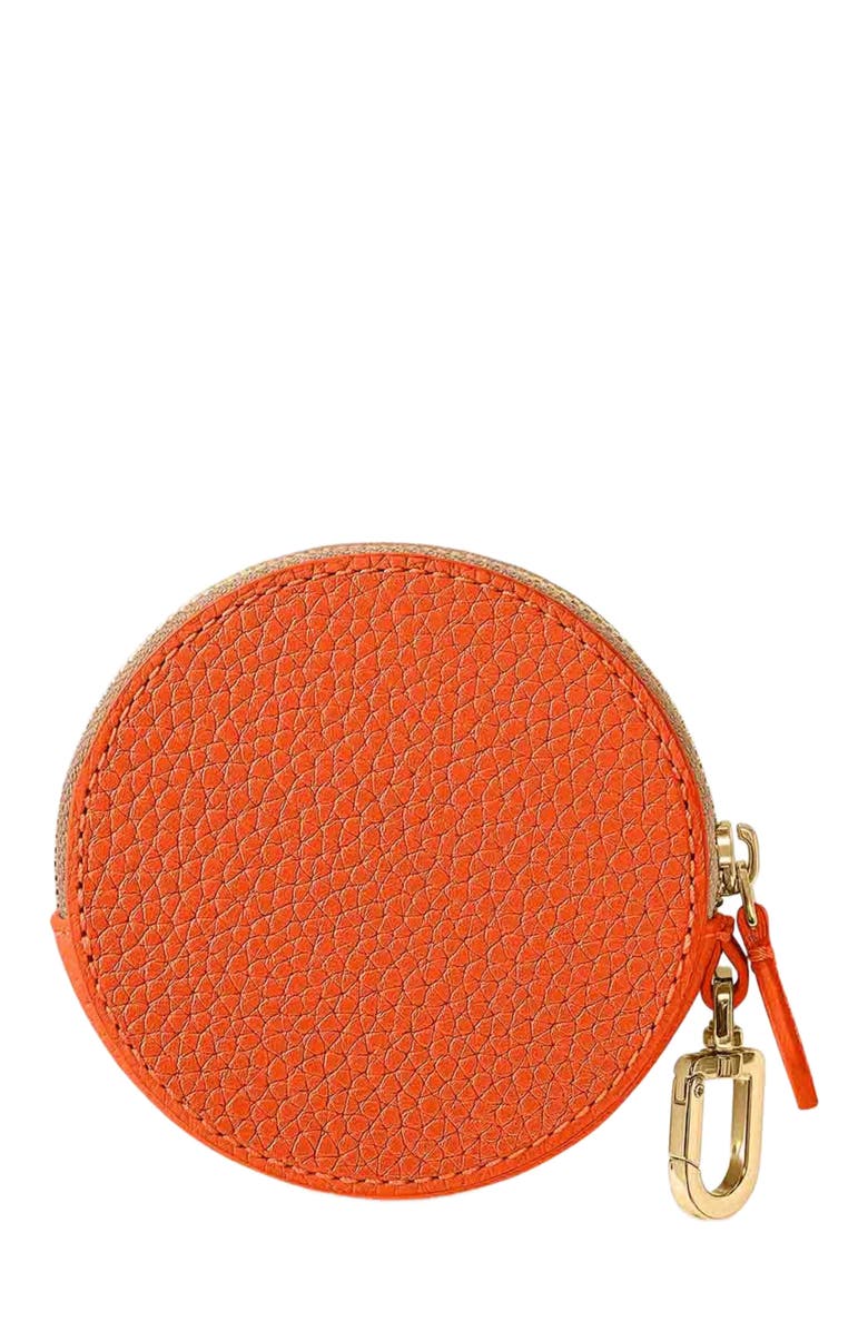 MAISON de SABRÉ Leather Coin Purse, Alternate, color, Sandstone Manhattan