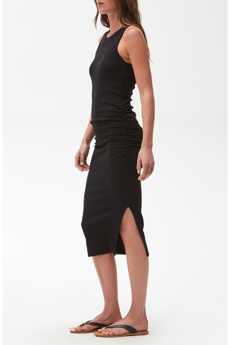Wren Side Slit Sleeveless Body-Con Midi Dress, Alternate, color, BLACK