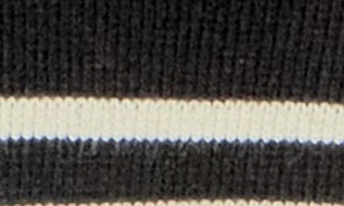 English Factory Stripe Cardigan In Black
