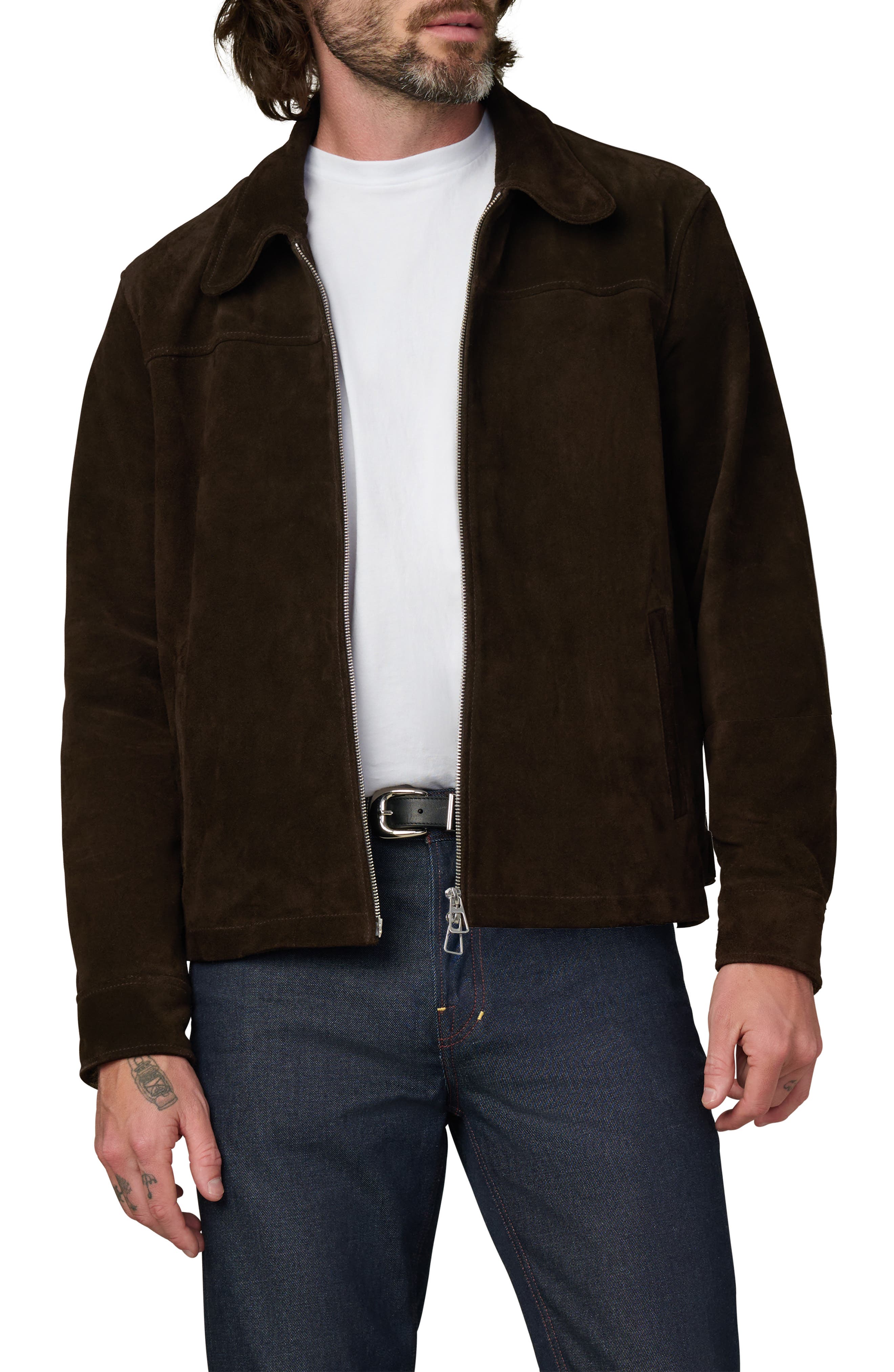 Suede Zip Jacket