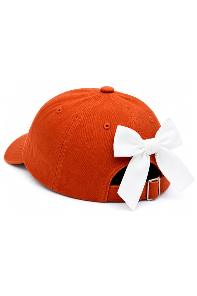 Game Day Bow Baseball Hat, Alternate, color, Burnt Orange