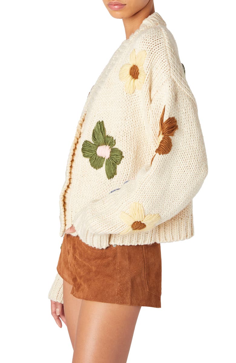 BLANKNYC Flower Cardigan, Alternate, color, Sweet Soul