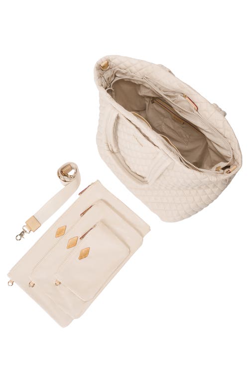 Mz Wallace Large Metro Tote Deluxe In Mushroom