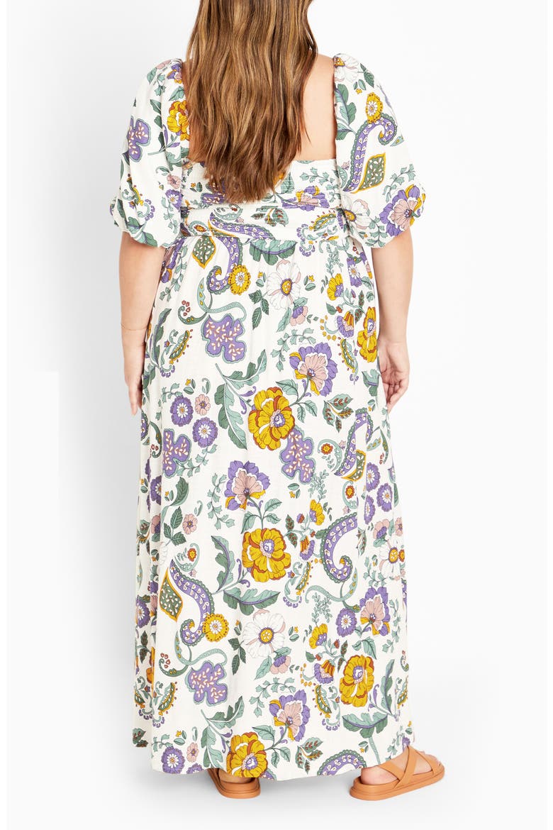 Ellea Puff Sleeve Maxi Dress, Alternate, color, JACARANDA