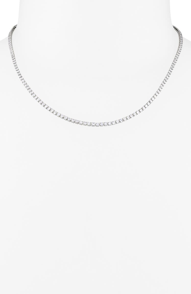 Leith 3-Piece CZ Tennis Jewelry Set, Alternate, color, Clear- Silver