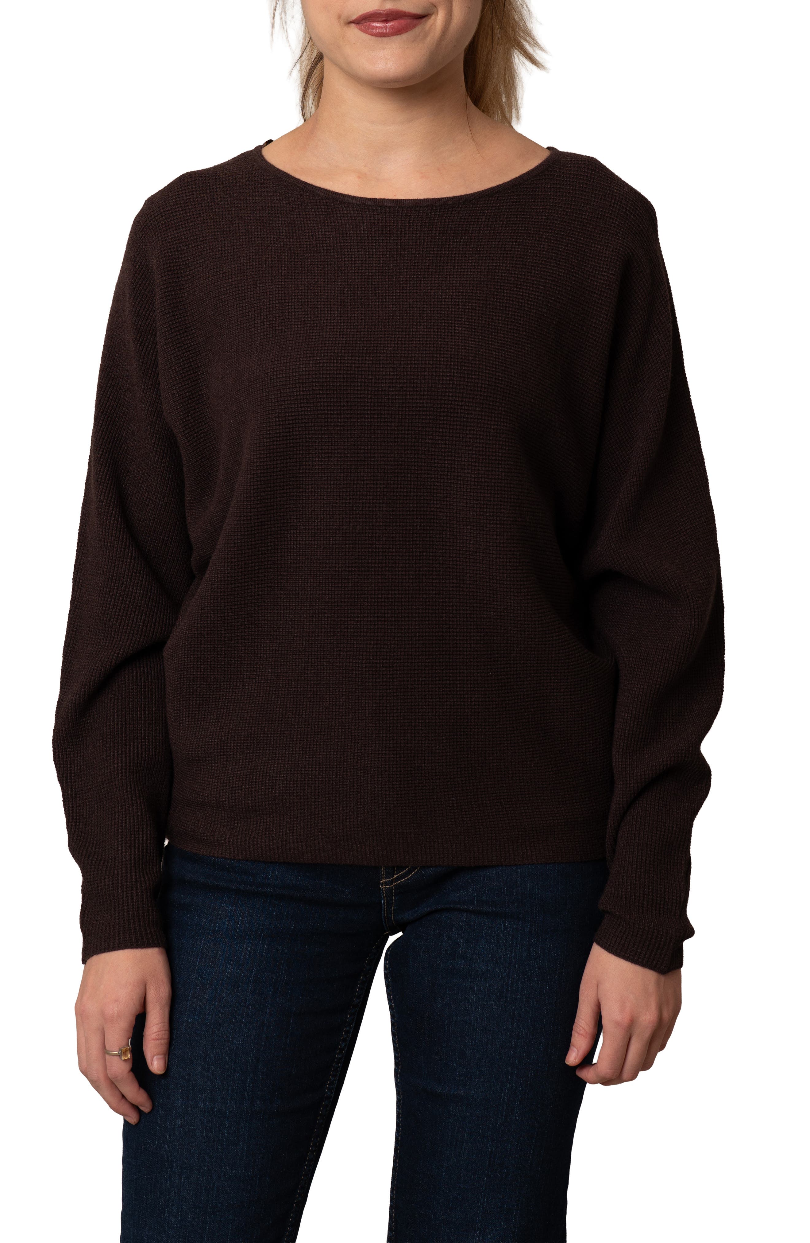 CYRUS Yummy Dolman Waffle Knit Sweater