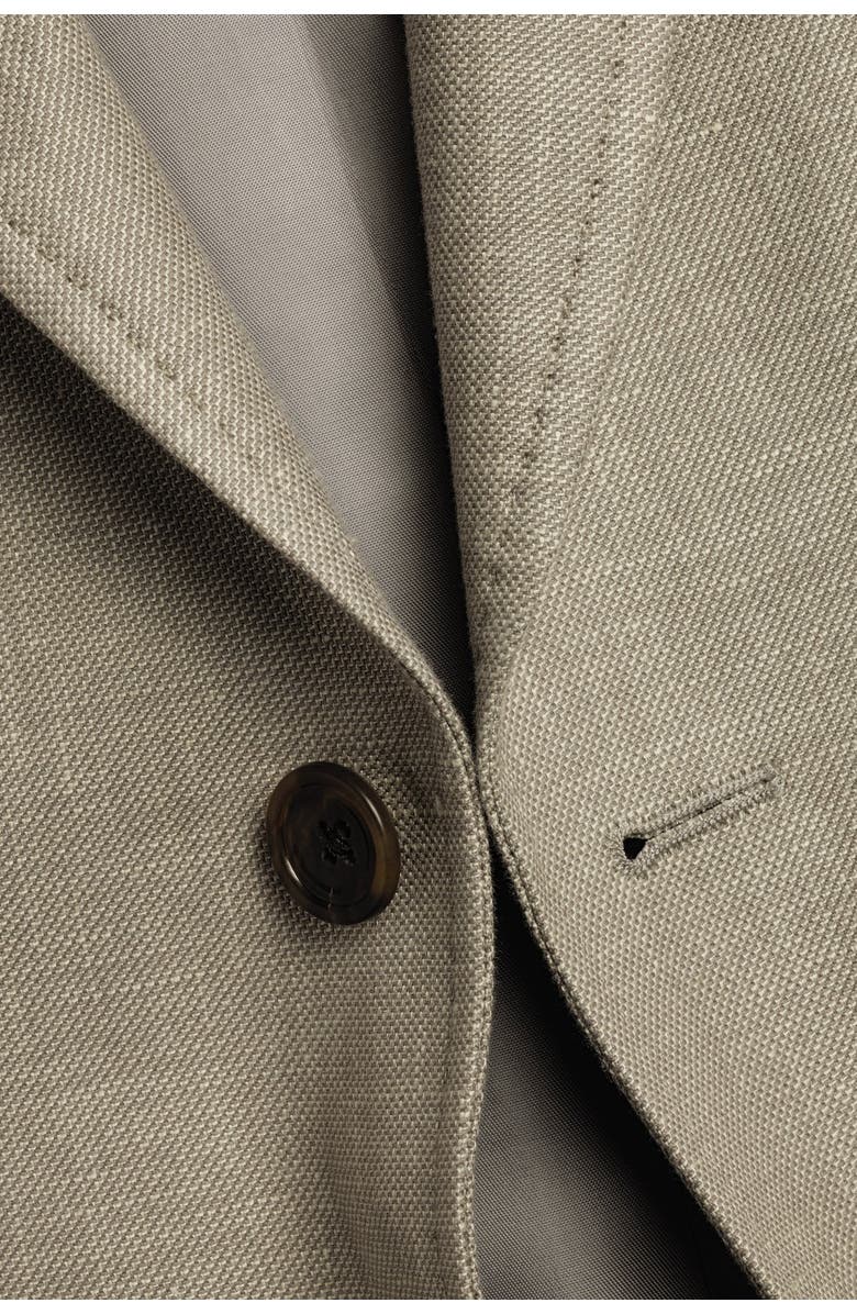 Charles Tyrwhitt Linen Cotton Jacket, Alternate, color, Limestone