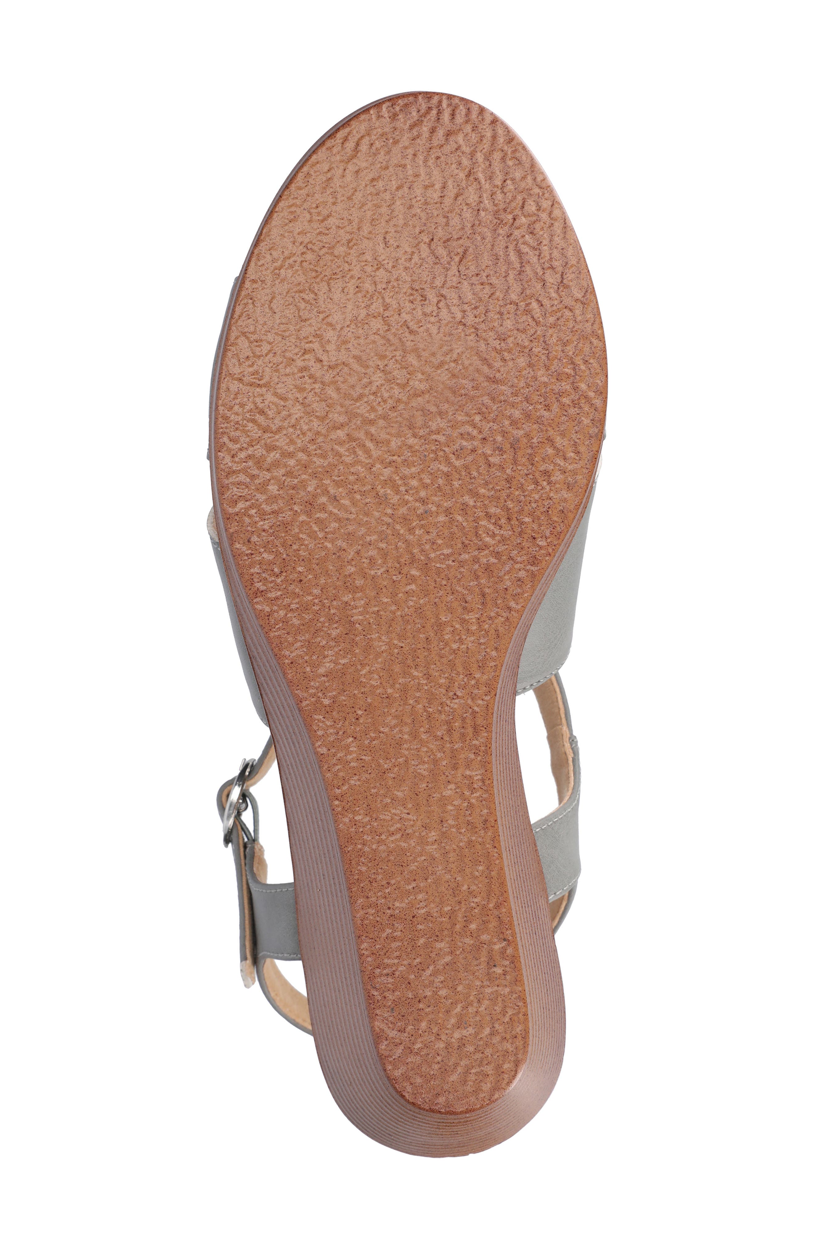 Kedzie II Wedge Sandal - Extra Wide Width Available, Alternate, color, GREY