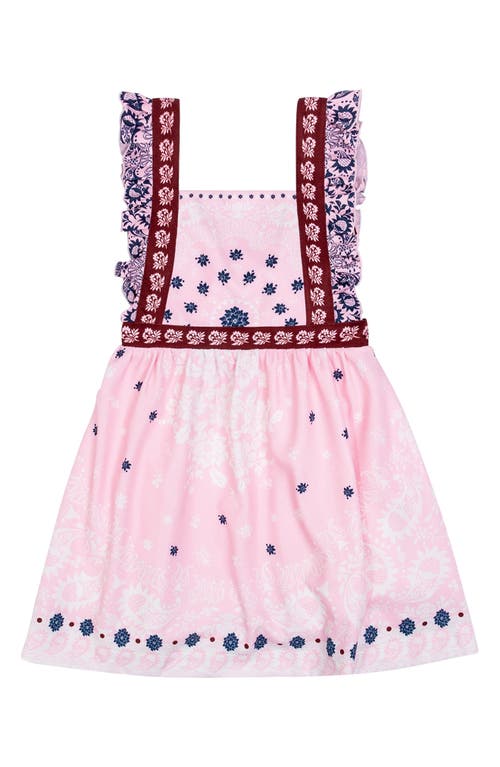 AGUA BENDITA AGUA BENDITA KIDS' VALERY ATMA PLACEMENT PRINT RUFFLE SUNDRESS