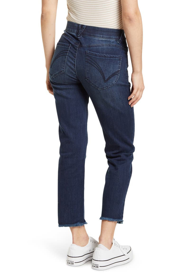High Rise Slim Straight Jeans, Alternate, color, INV-INDIGO VINTAGE