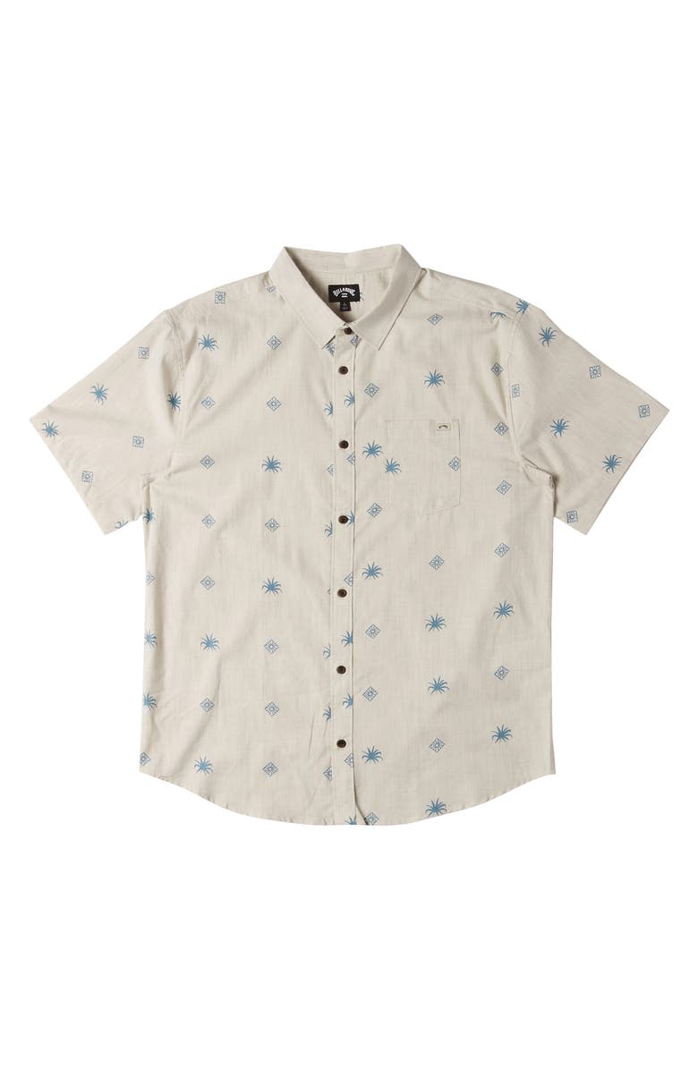 Billabong Kids' Sundays Cotton Blend Button-Up Shirt, Main, color, 