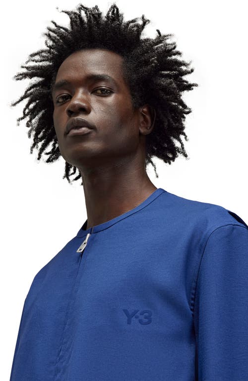 Y-3 Sport Uniform 3-stripes Twill Track Jacket In Dark Blue