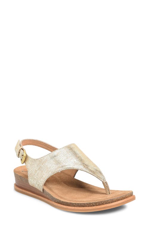 Söfft Penelope Slingback Wedge Sandal In Gold