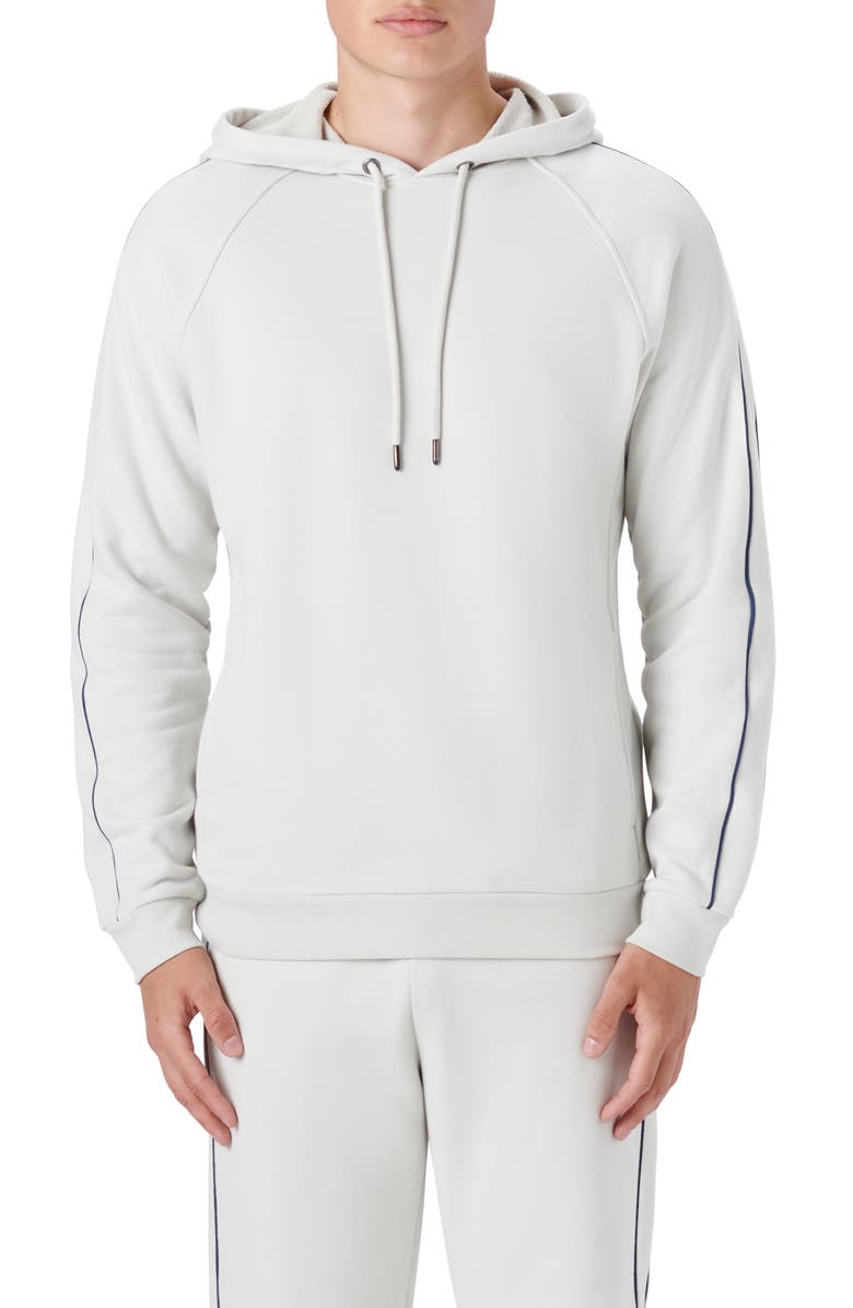 Bugatchi Comfort Cotton Hoodie, Main, color, Stone