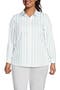  White/Aqua Classic Stripe