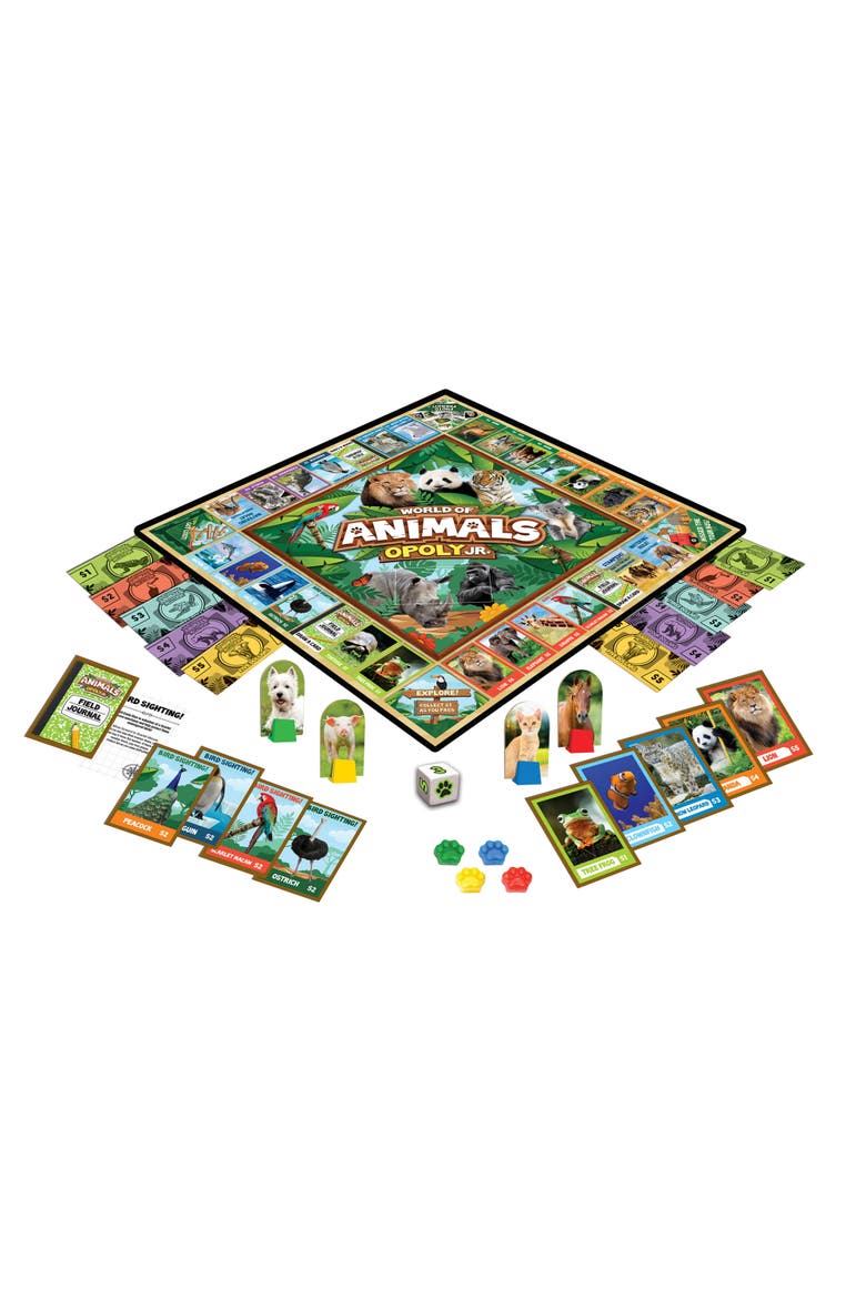 World of Animals Opoly Junior, Alternate, color, Multicolor