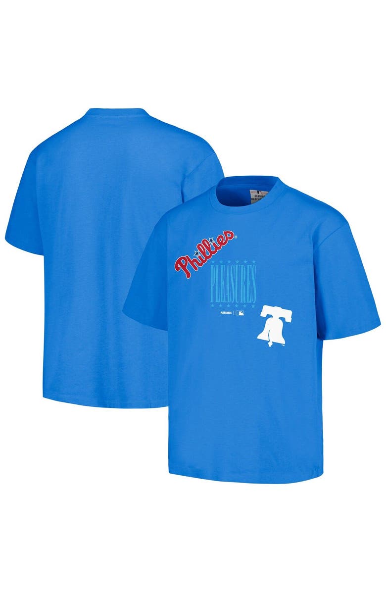 PLEASURES Men's PLEASURES Royal Philadelphia Phillies Repurpose T-Shirt, Main, color, Royal