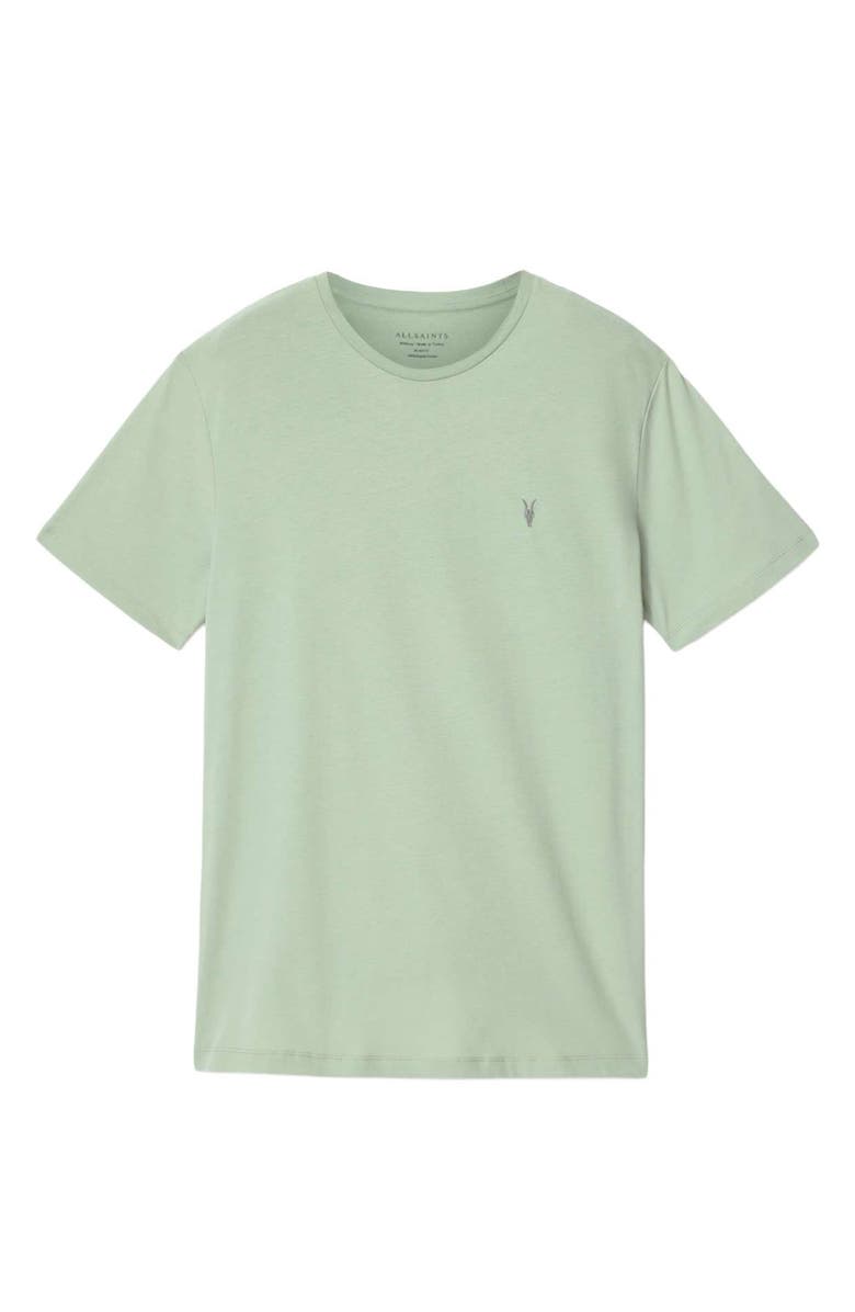 AllSaints Brace Cotton T-Shirt, Alternate, color, Celadon Green