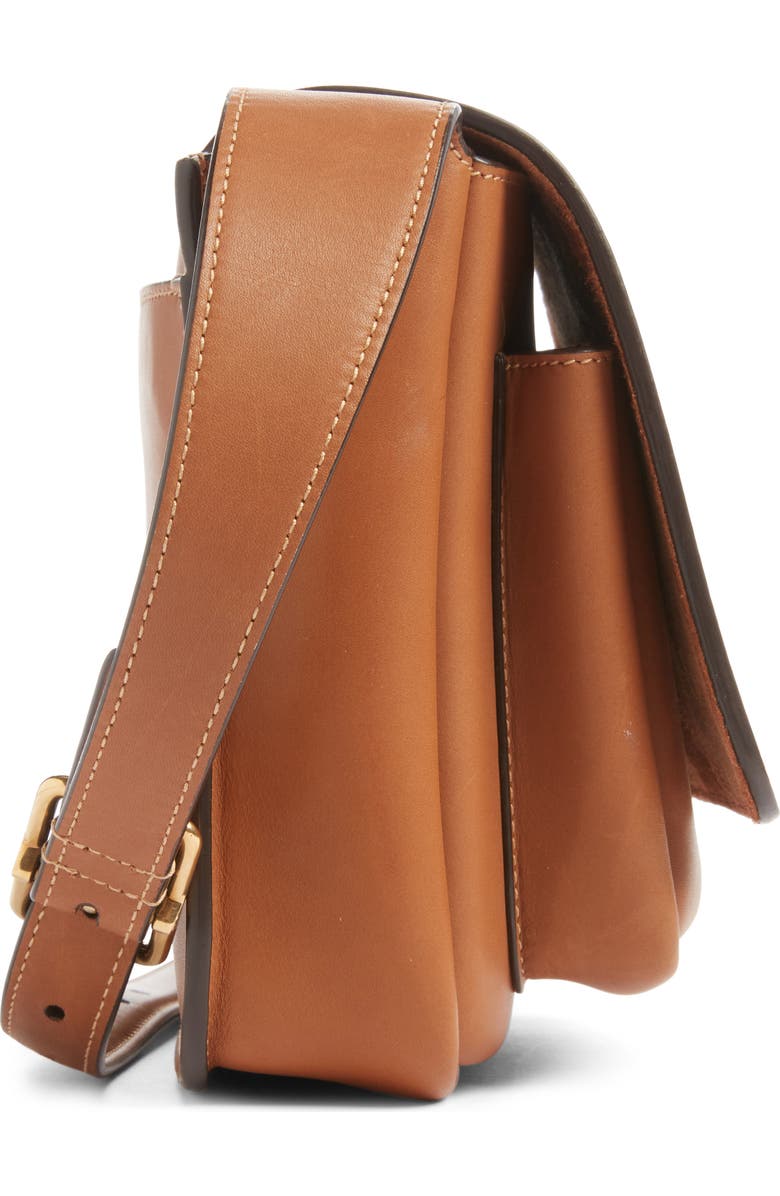 Saint Laurent Small Niki Leather Shoulder Bag, Alternate, color, Brick