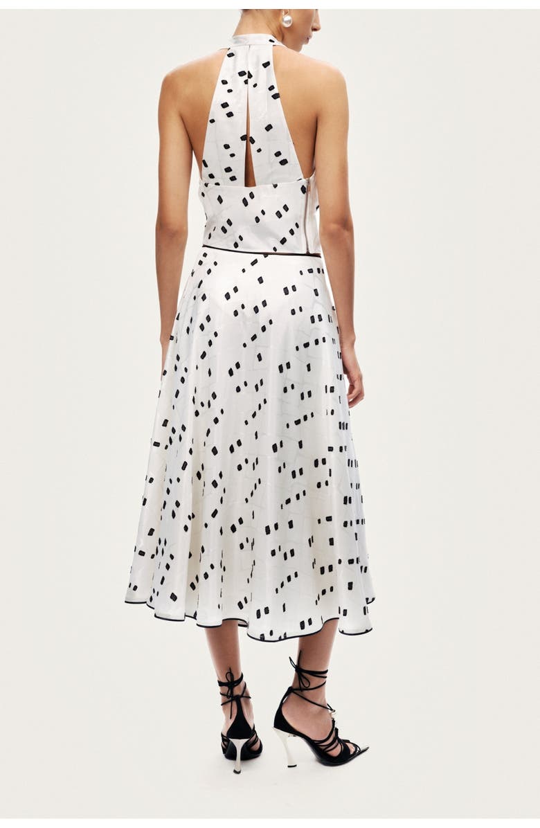 Nocturne Women's High-Rise Midi Skirt with Print Details, Alternate, color, Multi-Colored