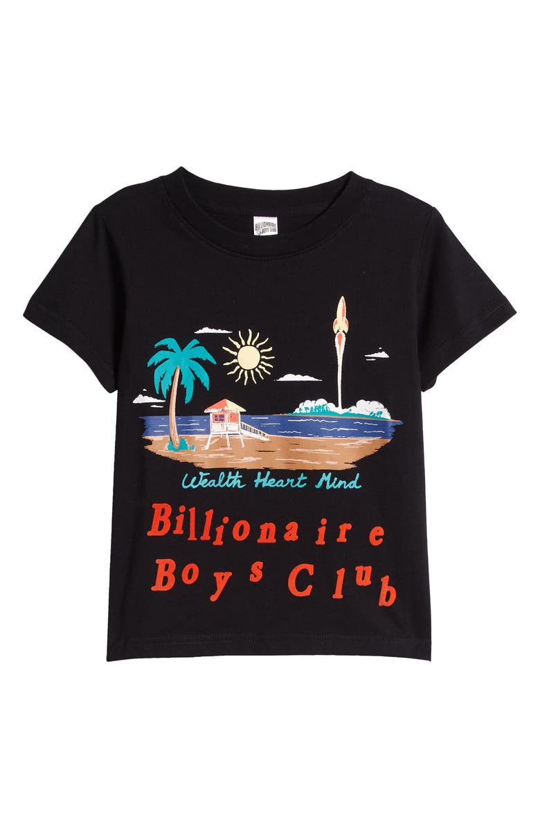 Billionaire Boys Club Kids' Space Beach Cotton Graphic T-Shirt, Main, color, 