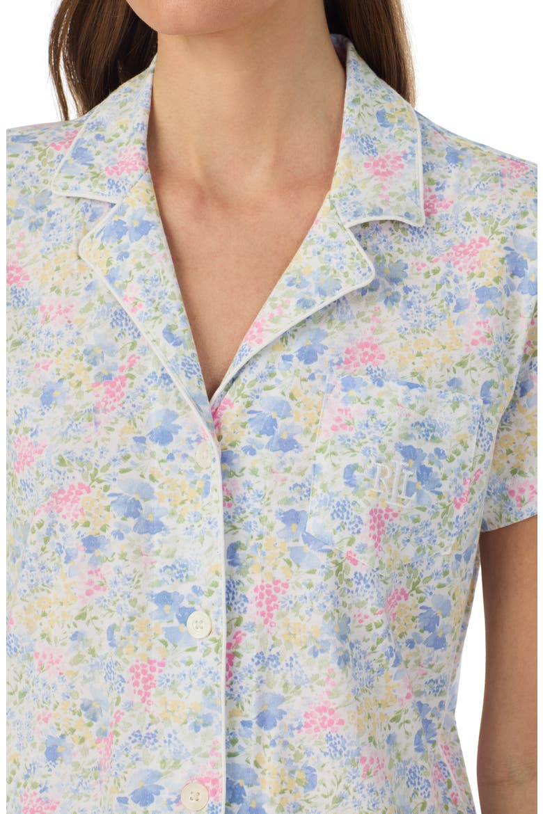 Print Short Pajamas, Alternate, color, BLUE PRINT