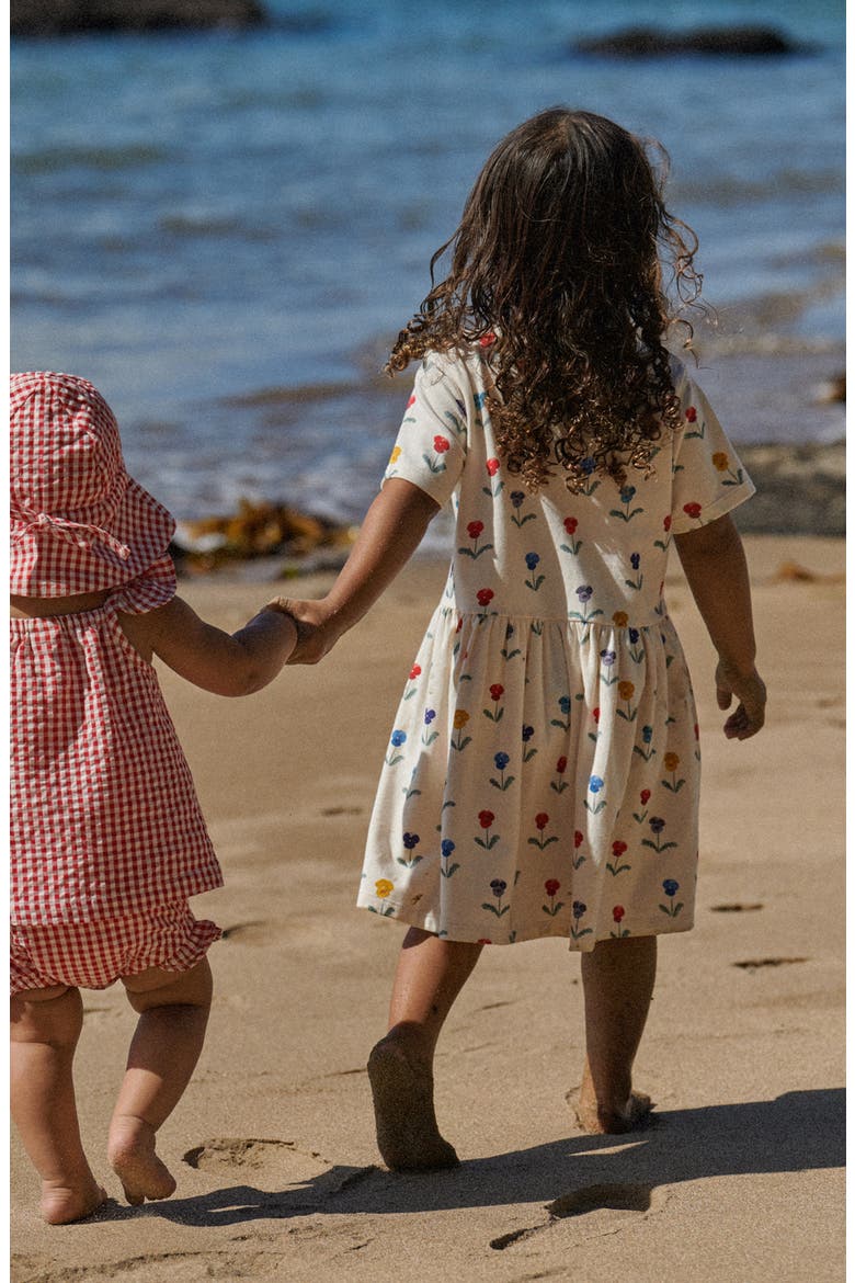Kids' Saturday Organic Cotton Jersey Dress, Alternate, color, DELPHINE BLOOMS PRIN