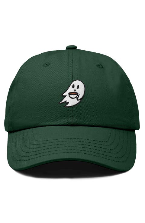 Coffee Ghost Embroidered Hat