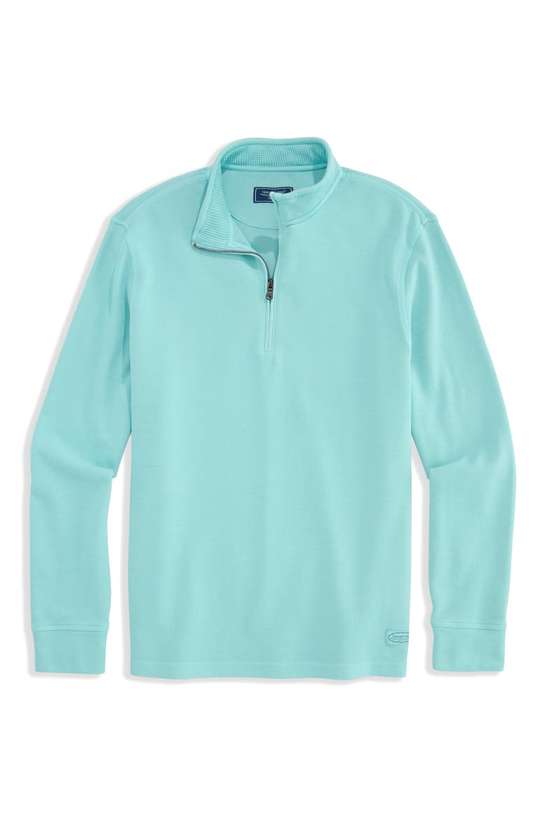 Coastline Quarter Zip Pullover, Alternate, color, SEA SPLASH