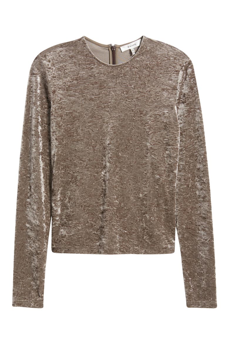 Crushed Velvet Top, Alternate, color, DUSK