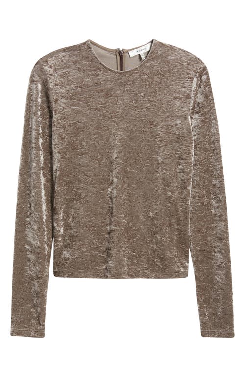 Frame Crushed Velvet Top In Dusk