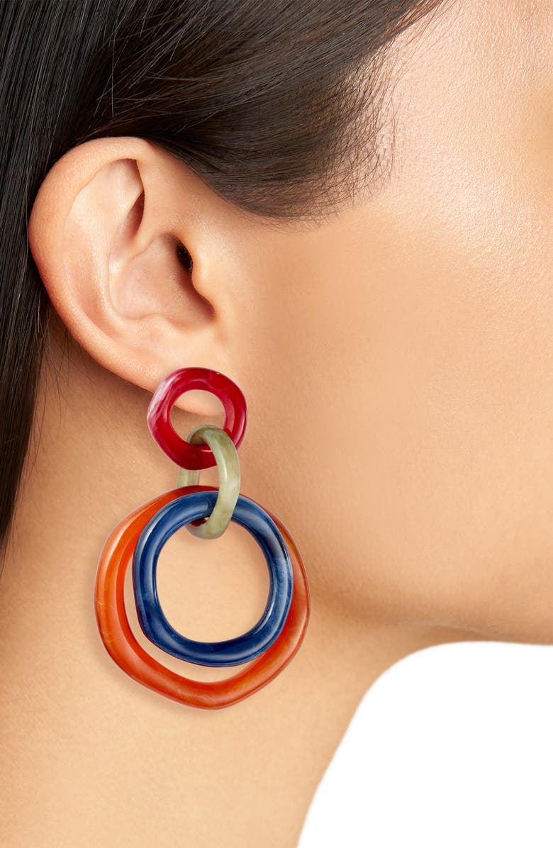 Lele Sadoughi Twig Banded Hoop Earrings, Alternate, color, 