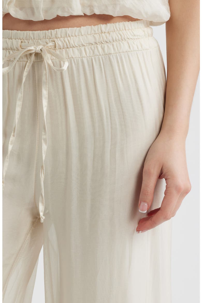 Strada Wide Leg Drawstring Pants, Alternate, color, ECRU