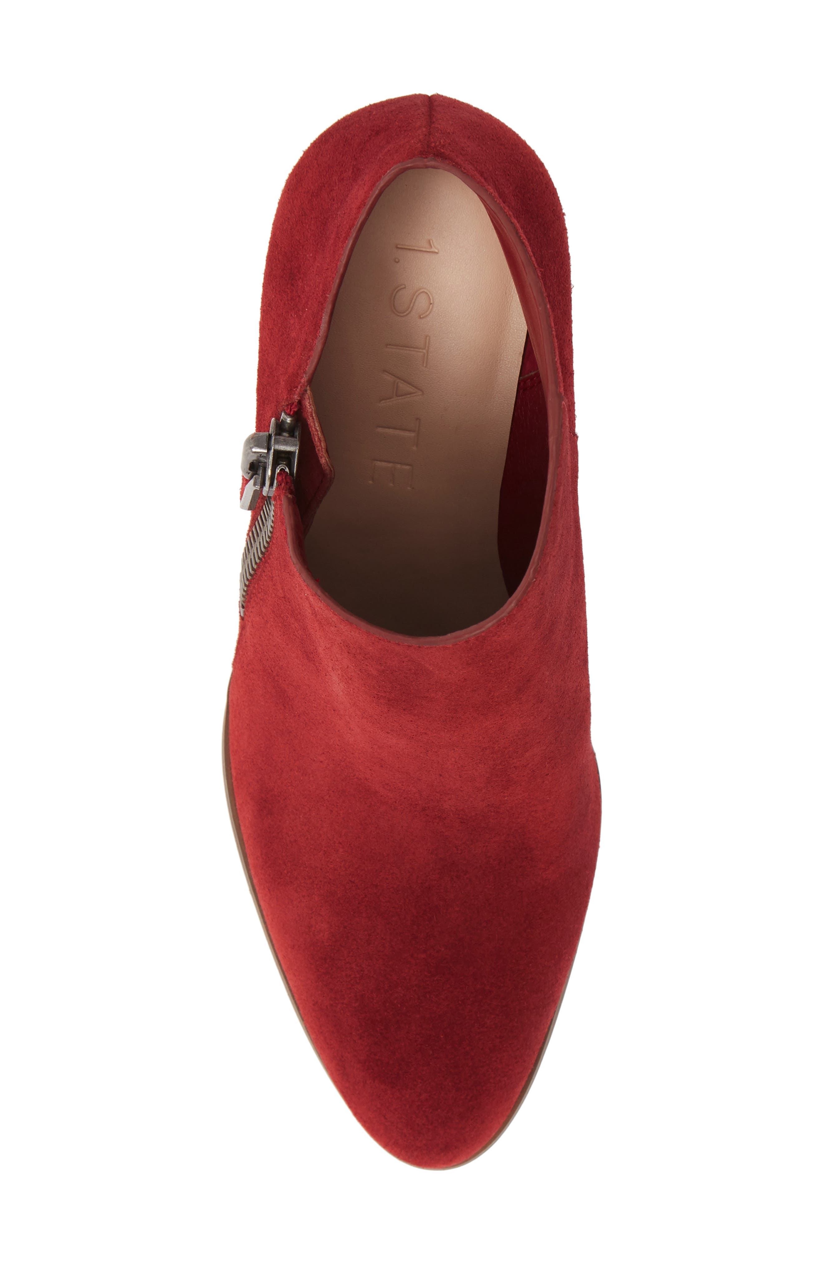 Kaleb Wedge Bootie, Alternate, color, ROSSO SUEDE