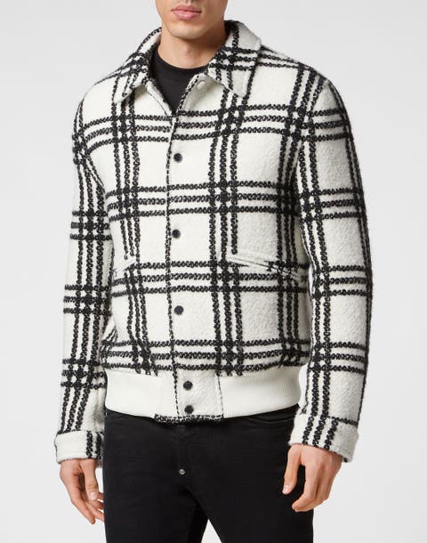 Alpaca Wool Bomber Gothic Plein Men