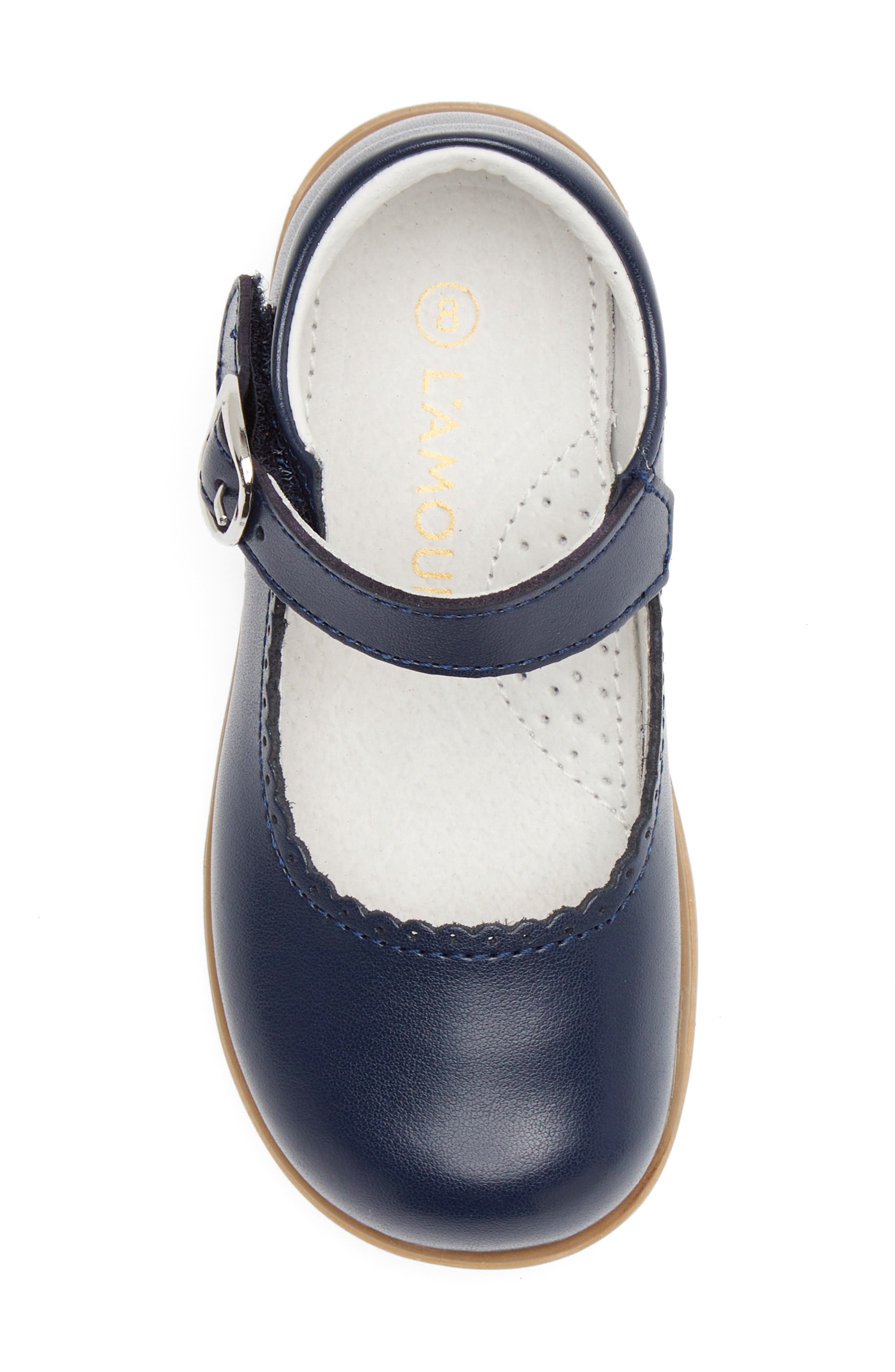 Kids' Chloe Scalloped Mary Jane, Alternate, color, NAVY