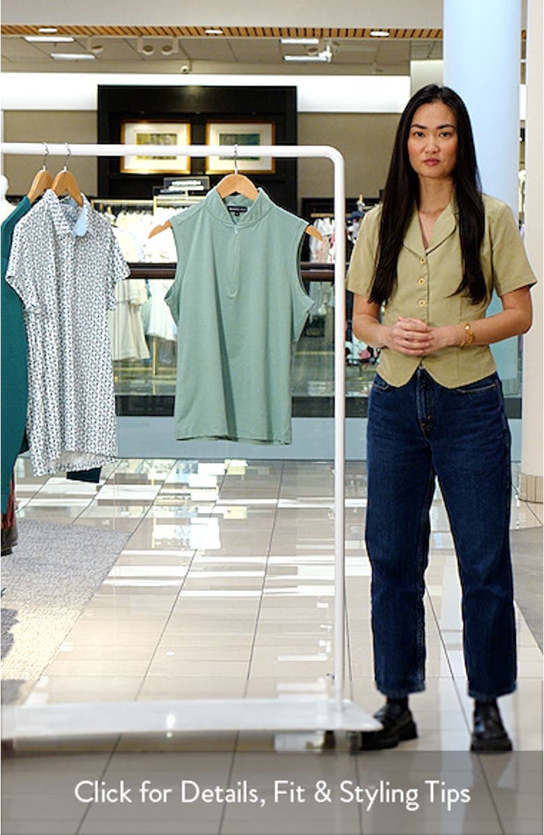 Brynn Sleeveless Half Zip Polo, sales video thumbnail