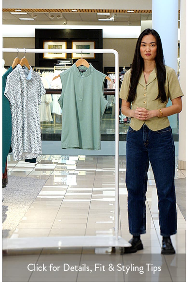 Brynn Sleeveless Half Zip Polo video