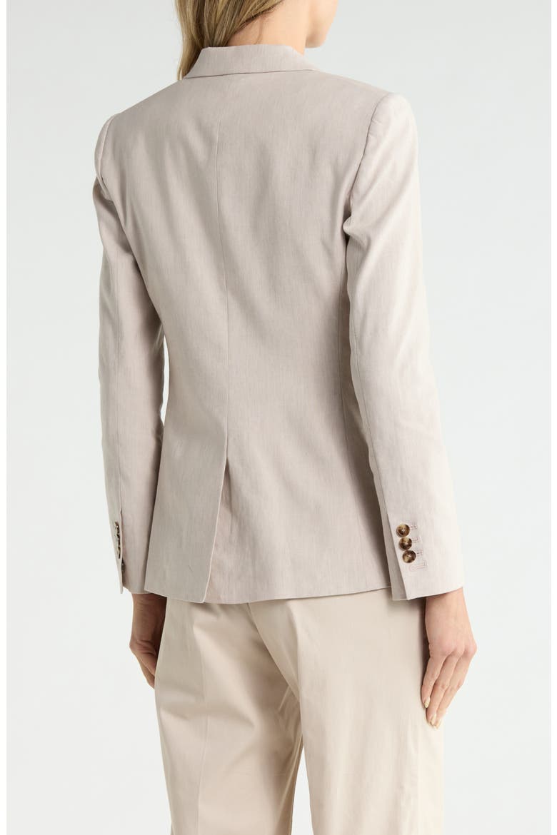 Classic Linen Blend Blazer, Alternate, color, OATMEAL MELANGE