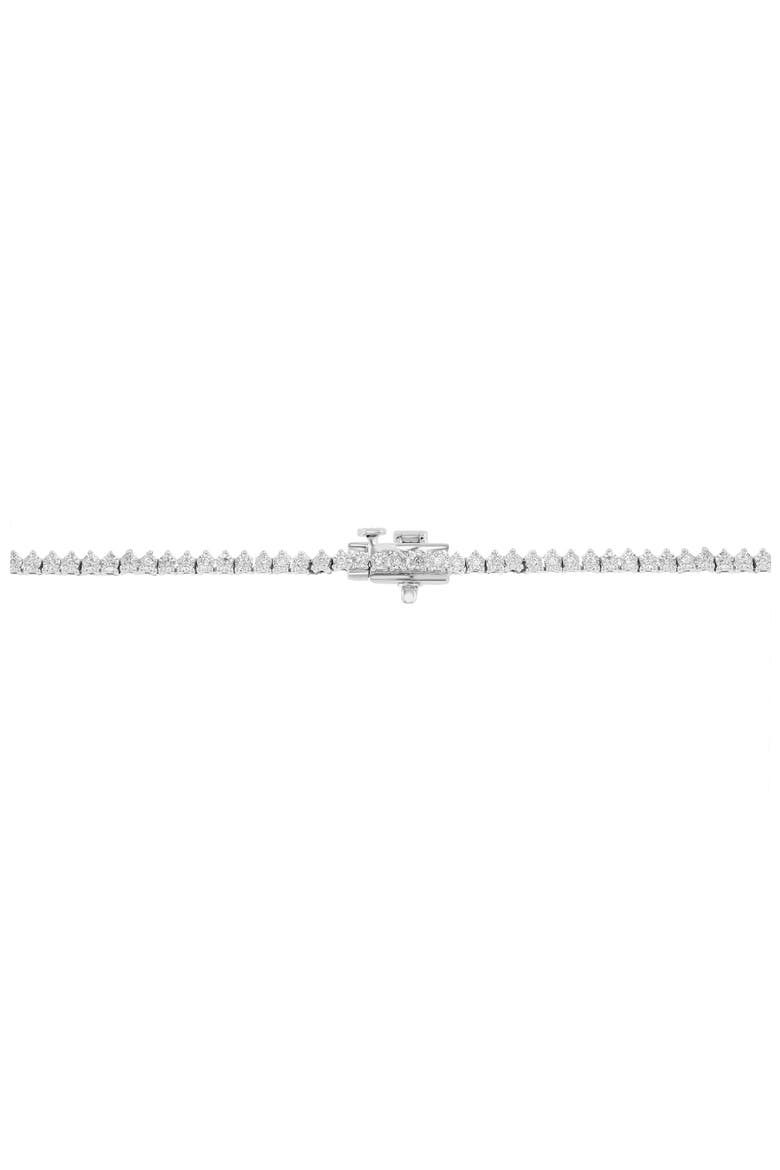 14K White Gold Diamond Tennis Necklace, Alternate, color, Hematite and FW Blush Pearl