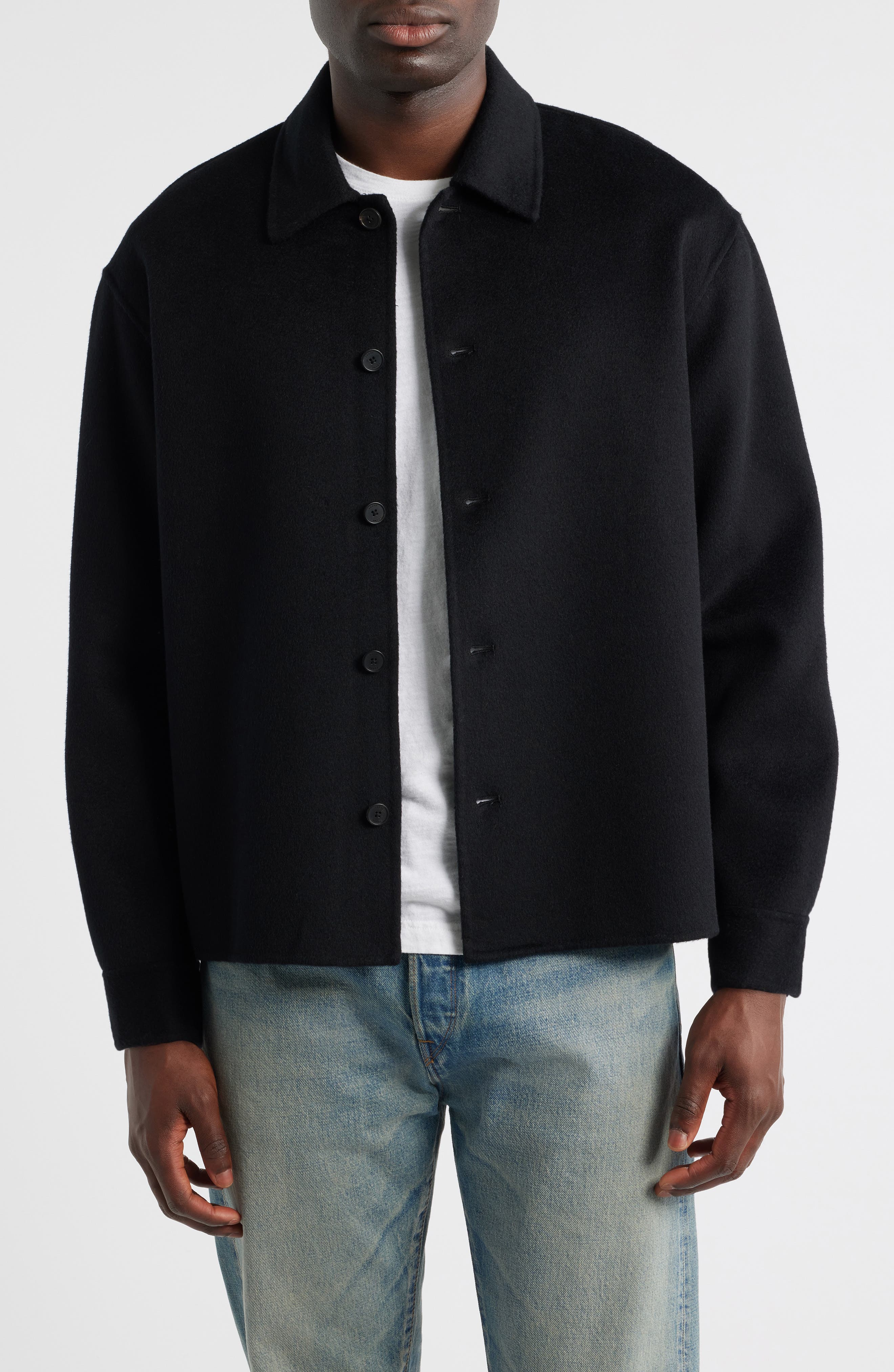 Double Face Wool Shirt Jacket
