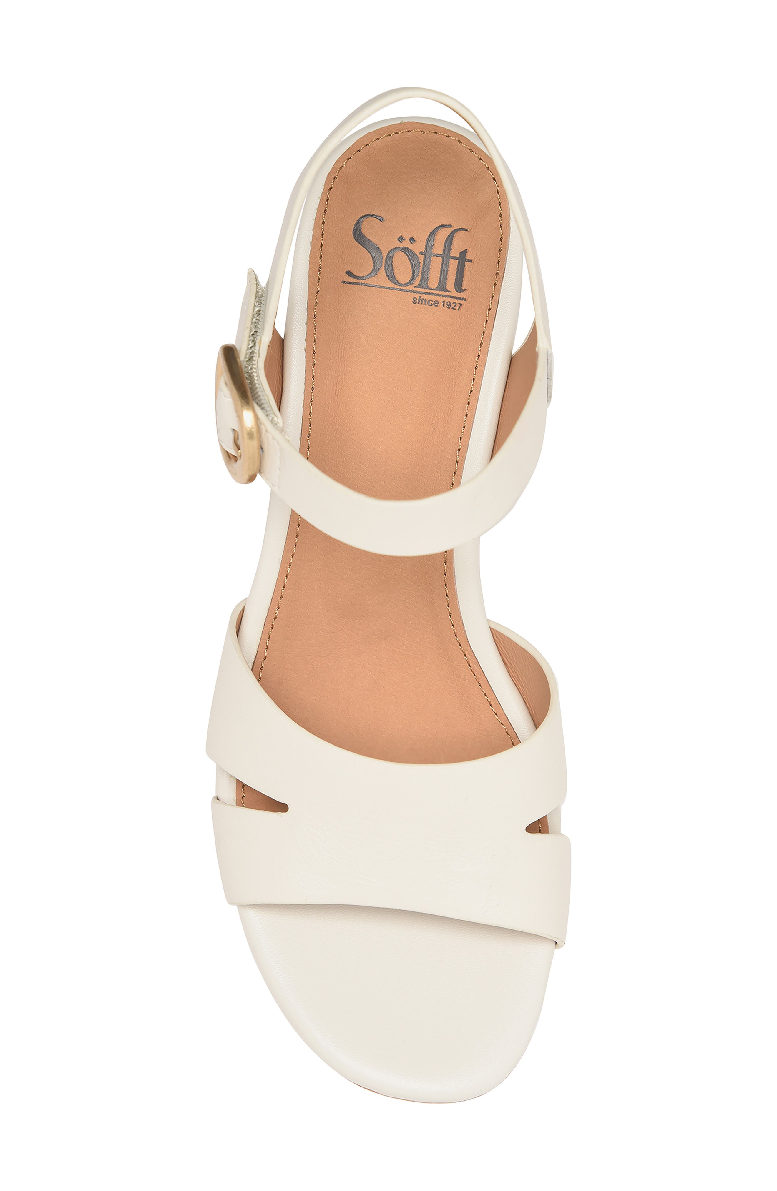Vanessa Ankle Strap Platform Wedge Sandal, Alternate, color, OFF WHITE