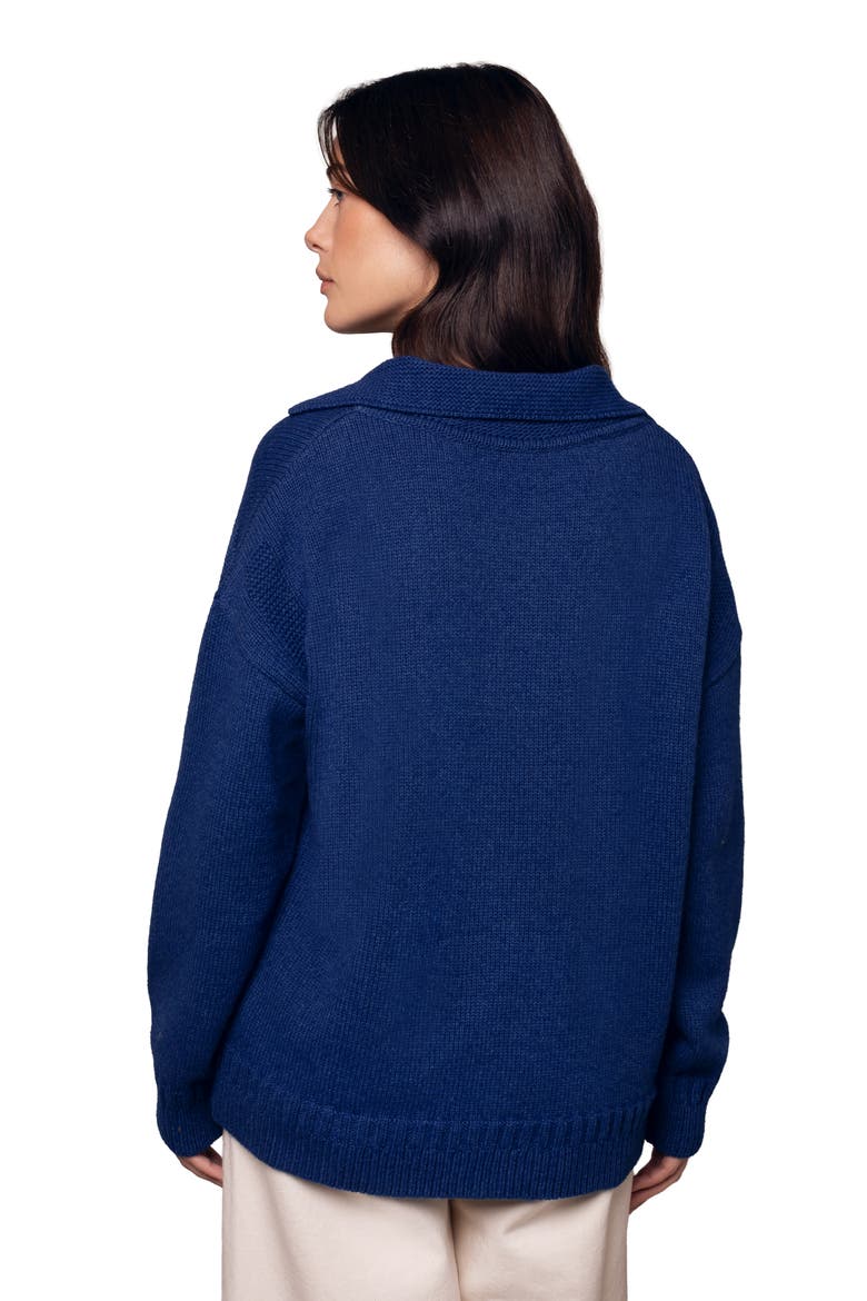 Smock Sweater, Alternate, color, Blue Ink