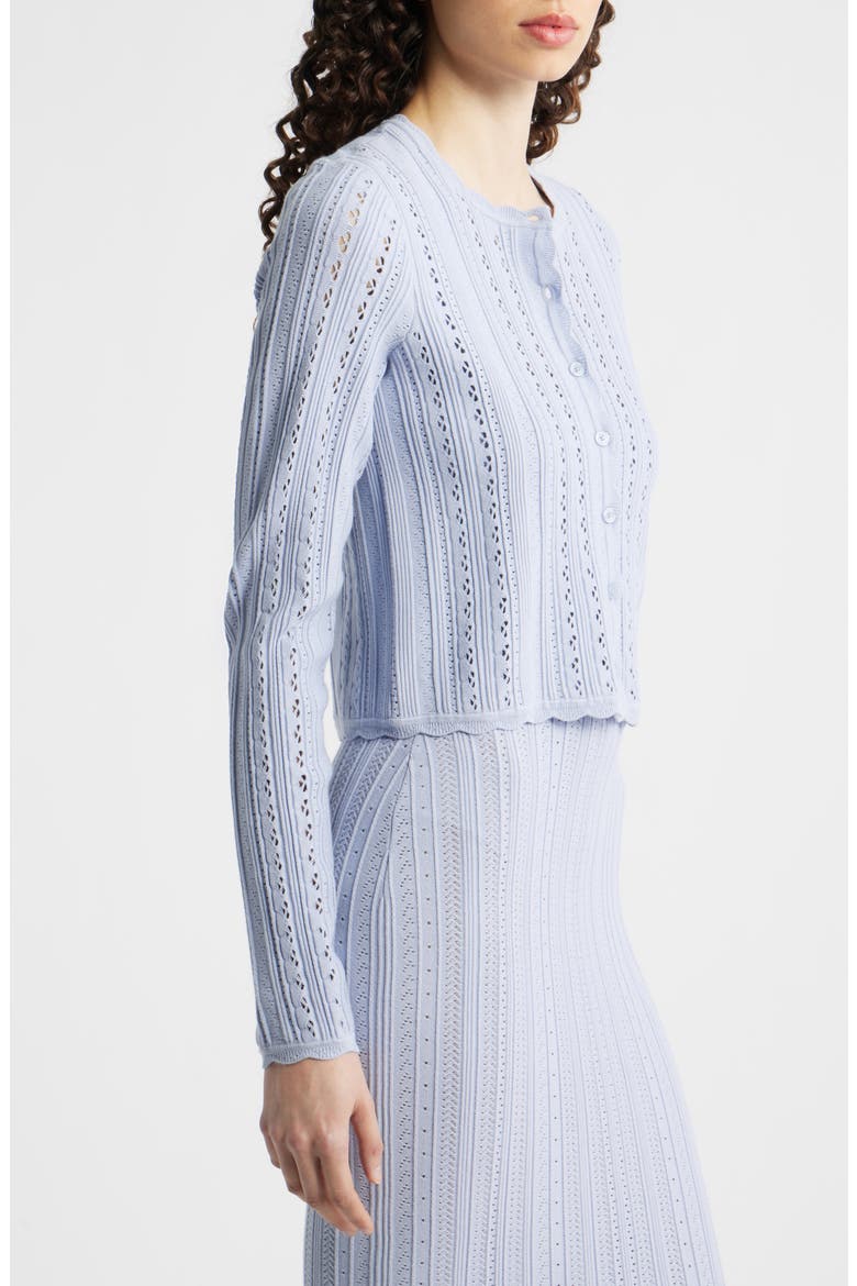 Peridot Pointelle Knit Cardigan, Alternate, color, MOON WASH