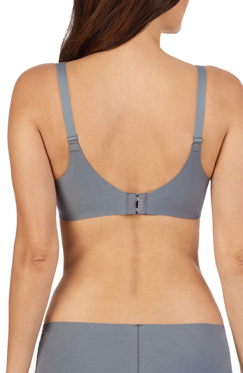 DKNY Bonded Cotton Blend Bra, Alternate, color, 