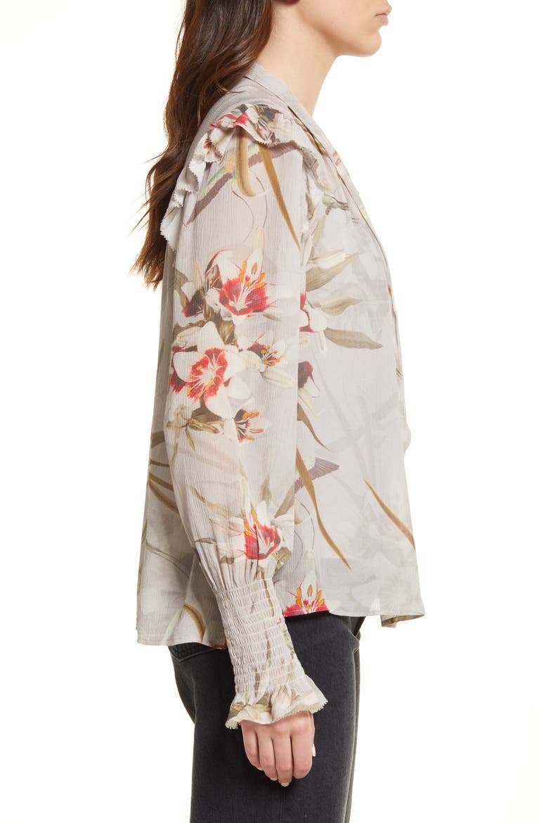 Lara Kuroyuri Floral Print Blouse, Alternate, color, PINK
