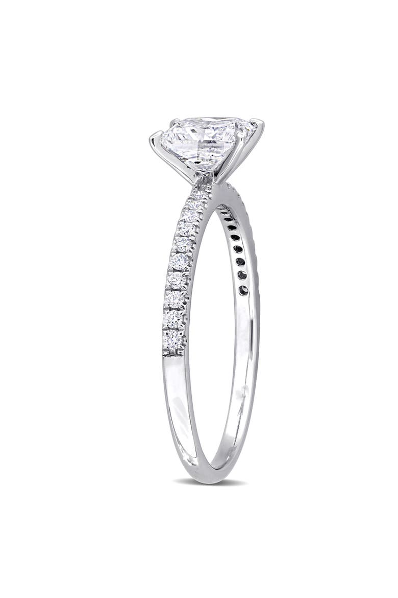 Lab Grown Diamond Princess Engagement Ring 14k, Alternate, color, White Gold